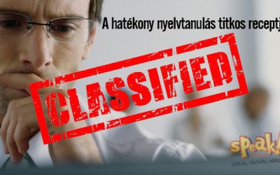 Szigorúan bizalmas: a hatékony nyelvtanulás titkos receptje –Speak! angol nyelviskola