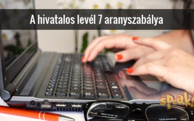 A hivatalos levél 7 aranyszabálya