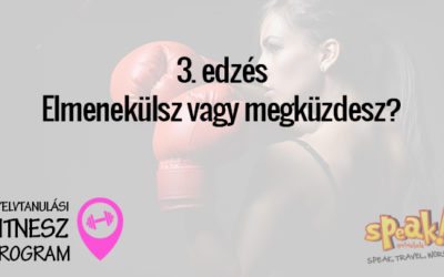 Nyelvtanulási Fitnesz Program 3. edzés: elmenekülsz vagy megküzdesz?