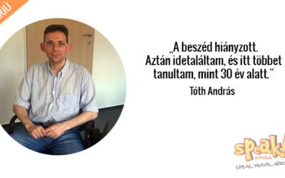 „A beszéd hiányzott. Aztán idetaláltam, és itt többet tanultam, mint 30 év alatt.” (interjú)