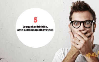 Az 5 leggyakoribb hiba, amit a diákjaim elkövetnek