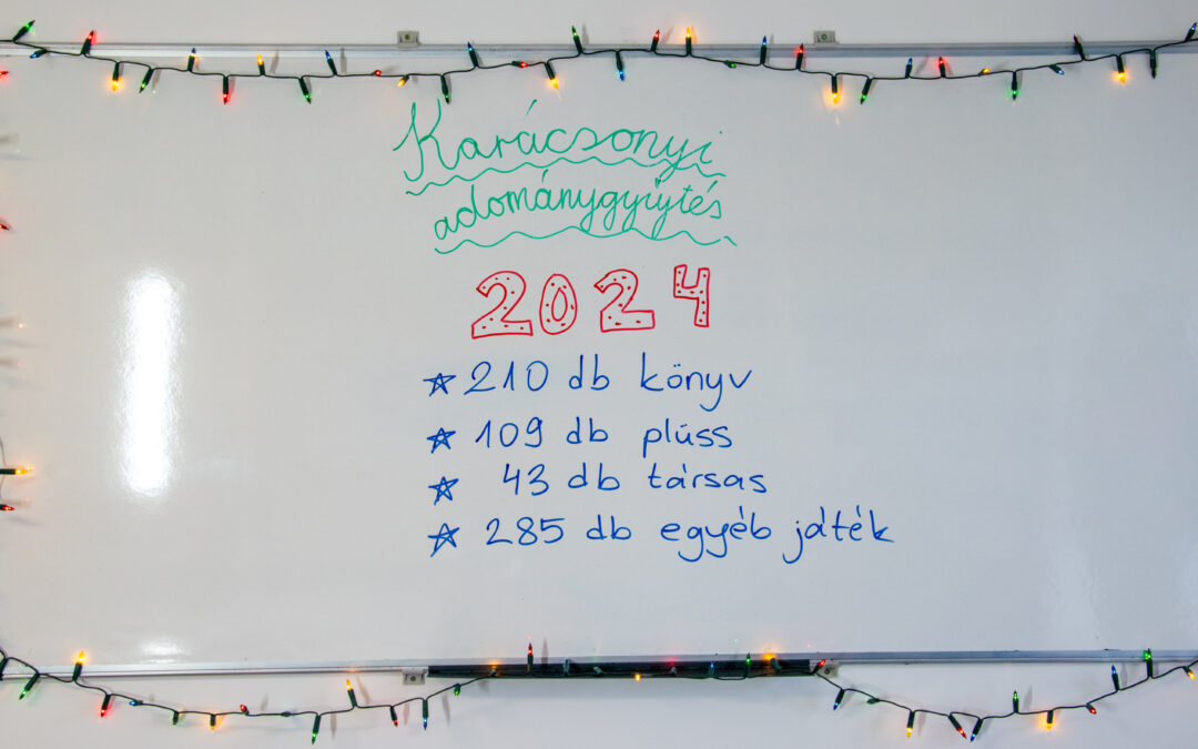 Speak! Nyelviskola Adománygyűjtés 2024 (210 db könyv, 109 db plüss, 328 db társas és egyéb játék)