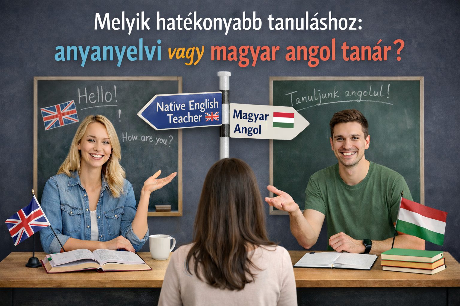 Melyik hatékonyabb tanuláshoz: anyanyelvi vagy magyar angol tanár?
