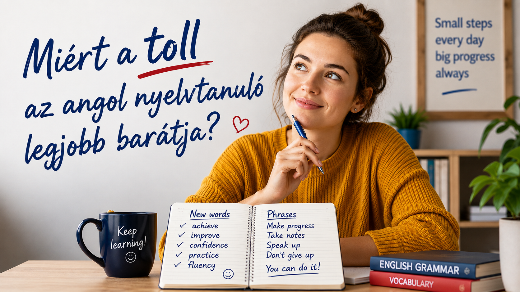 Miért a toll az angol nyelvtanuló legjobb barátja?